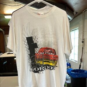 White Racing Graphic T-Shirt